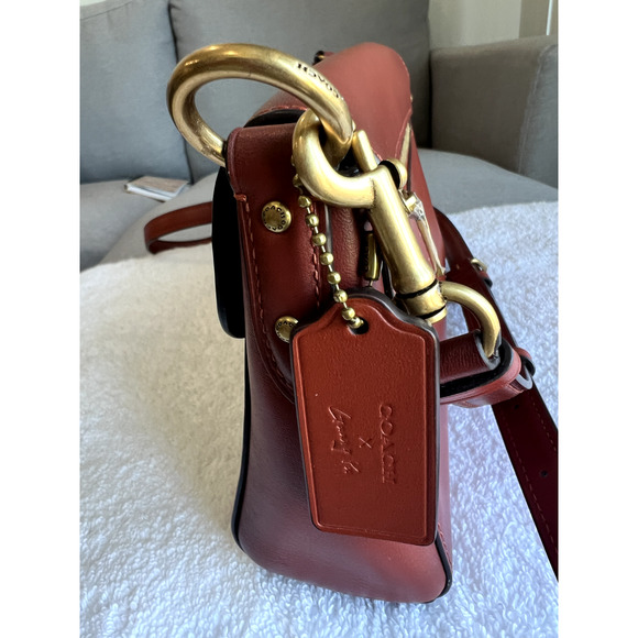 COACH Guang Yu JADE SIG CC REXY Print Flap Shoulder X-body Bag Leather - Picture 5 of 13